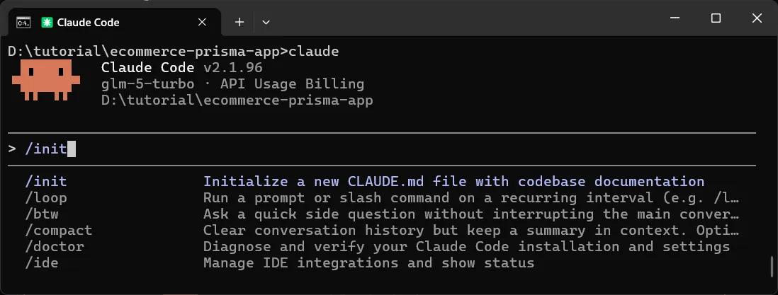 Claude Code /init command
