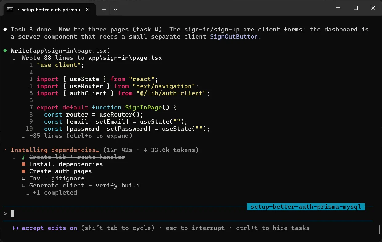 Claude Code coding