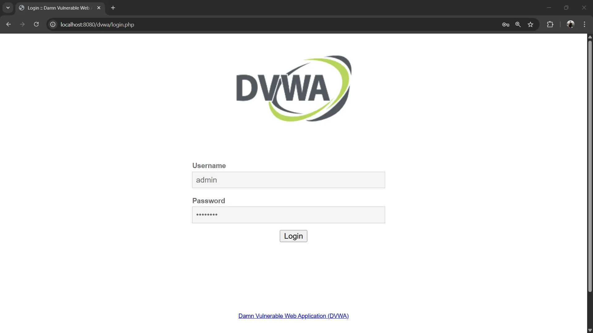 DVWA Login