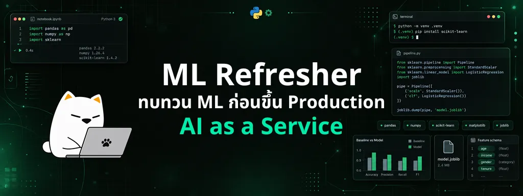 ML Refresher — ทบทวน ML ก่อนขึ้น Production