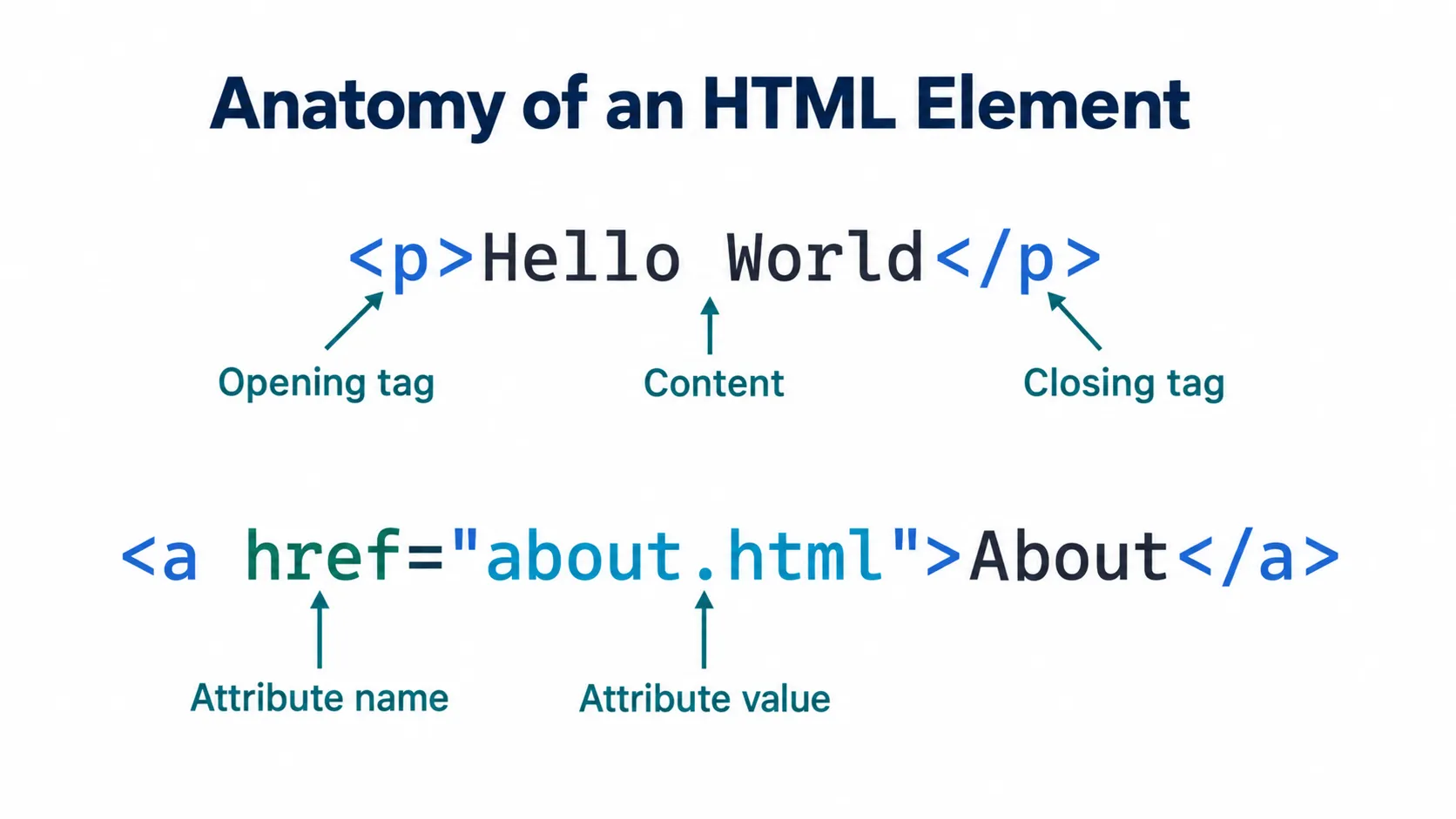 Anatomy of an HTML element