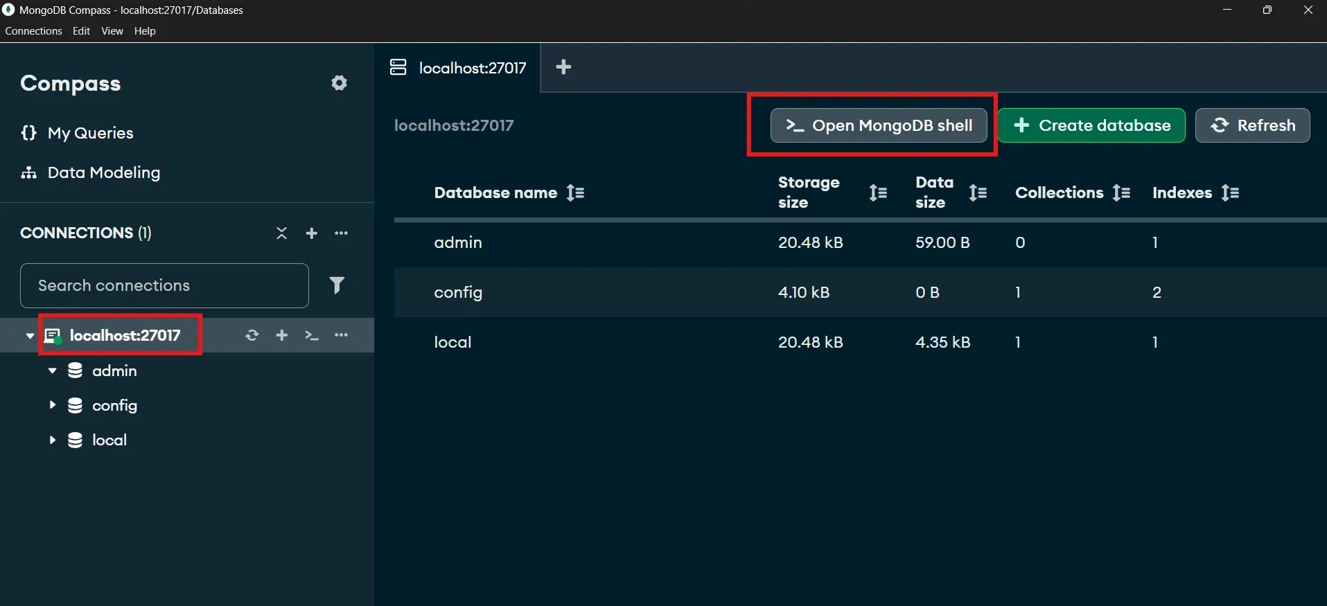 MongoDB shell MongoDB shell