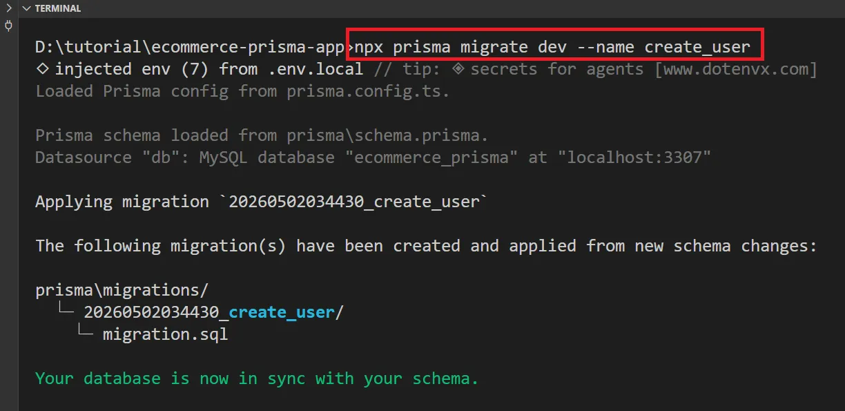Prisma migrate
