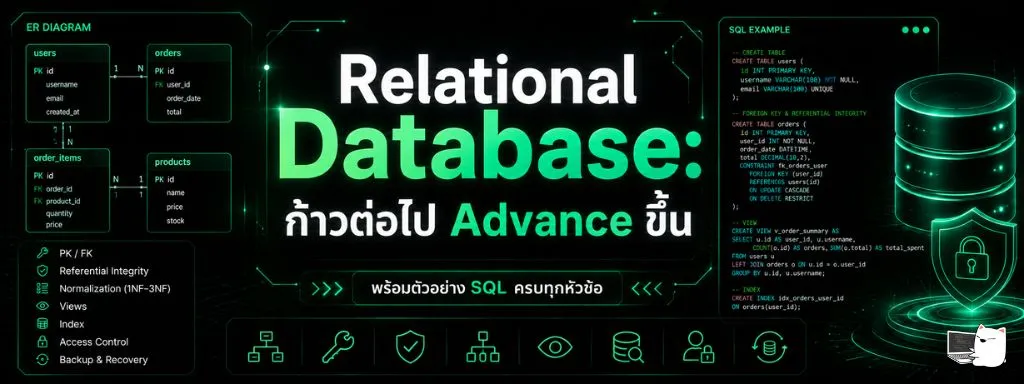 Relational Database: ก้าวต่อไป Advance ขึ้น