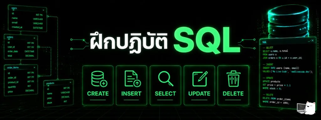 ฝึกปฏิบัติ SQL
