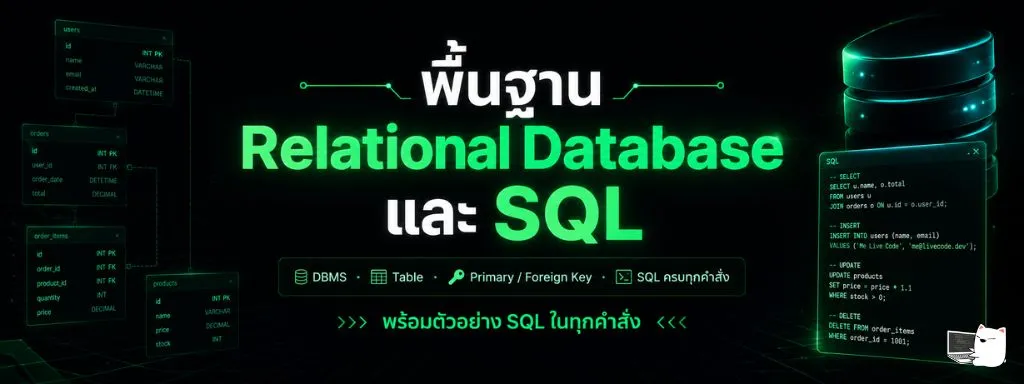 พื้นฐาน Relational Database และ SQL