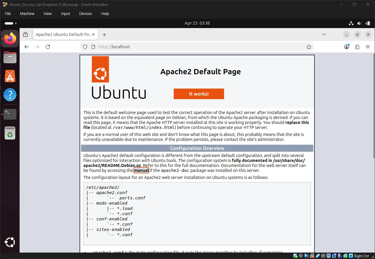 Apache2 Default Page on Ubuntu Apache Default Page