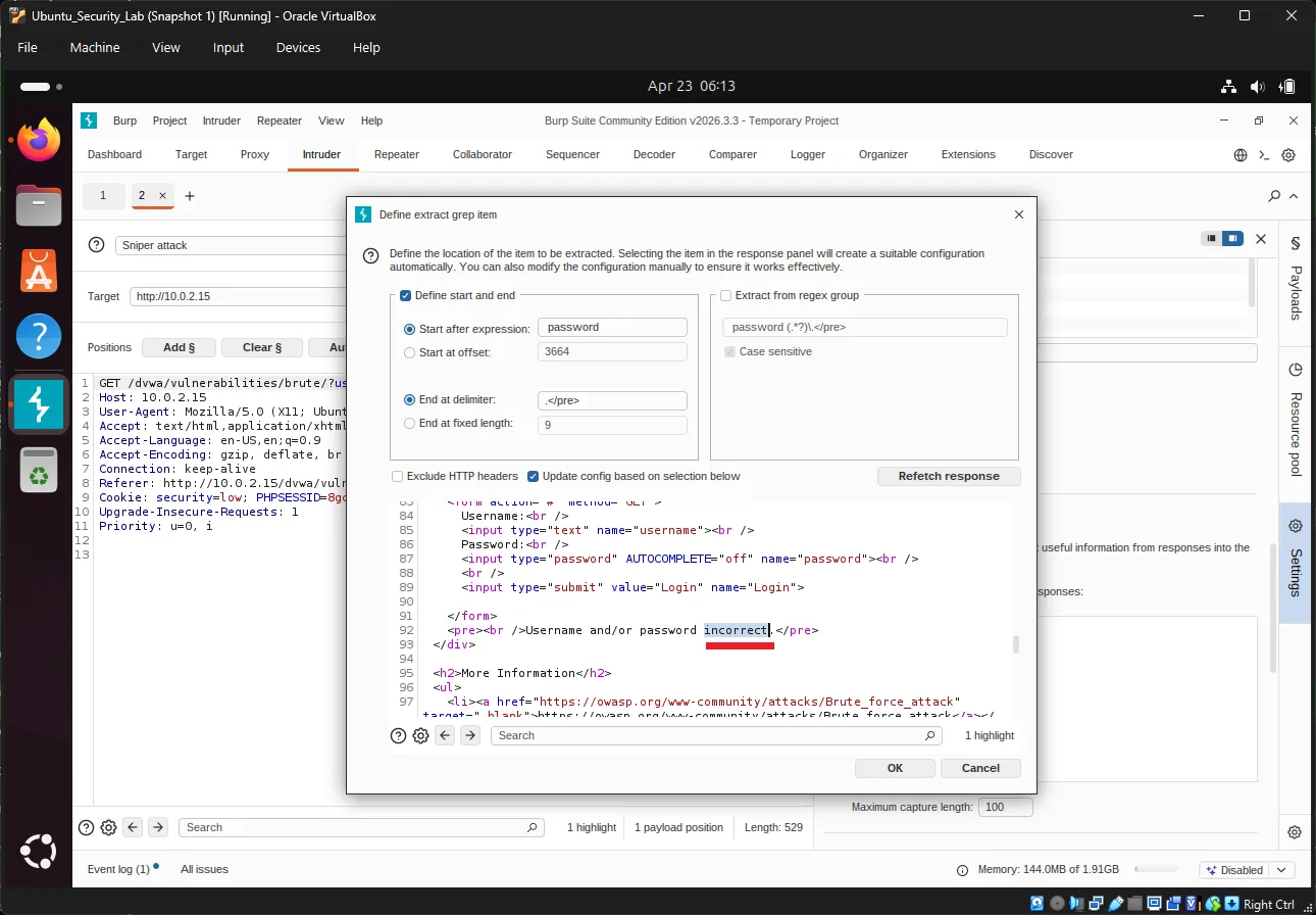 Burp Suite Grep Extract Configuration Burp Grep Extract