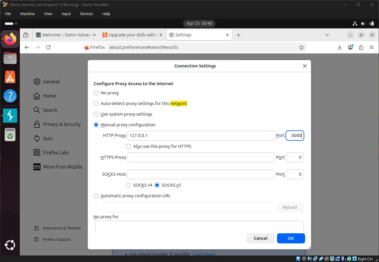 Firefox Proxy Configuration Firefox Proxy Settings