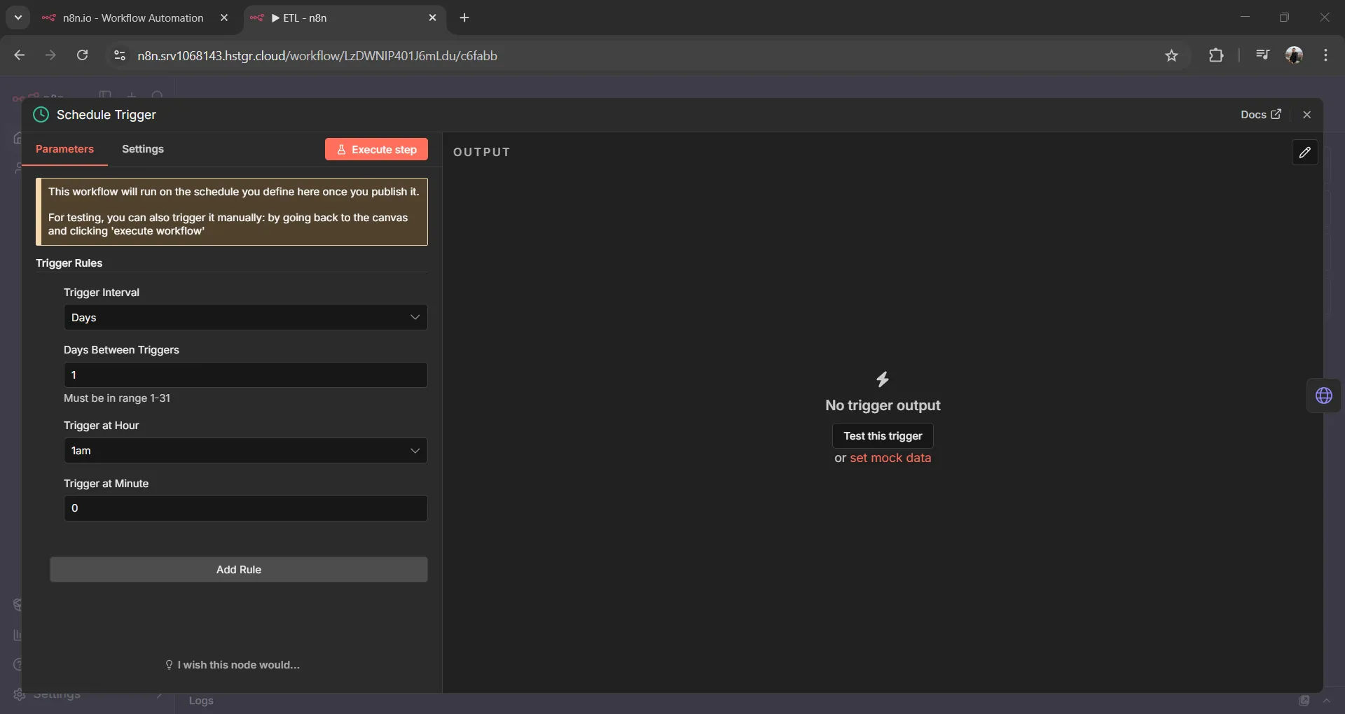 Schedule Trigger Schedule Trigger
