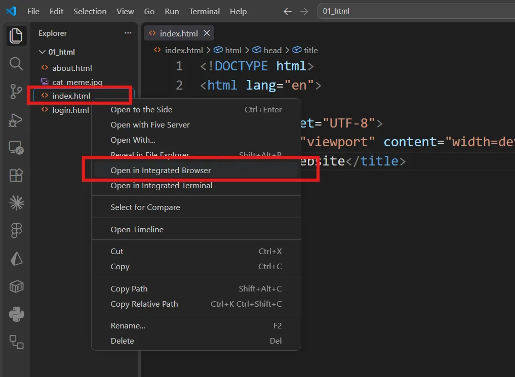 Open in Integrated Browser Open in Integrated Browser